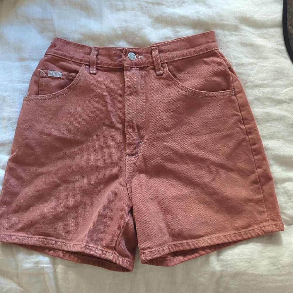 Vintage Brown Lee Heigh Waisted Denim Shorts